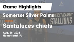Somerset Silver Palms vs Santaluces chiefs Game Highlights - Aug. 28, 2021