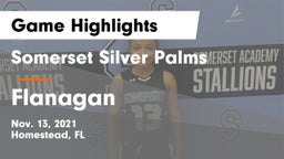 Somerset Silver Palms vs Flanagan  Game Highlights - Nov. 13, 2021