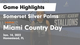 Somerset Silver Palms vs Miami Country Day  Game Highlights - Jan. 14, 2022