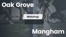 Matchup: Oak Grove High vs. Mangham  2016