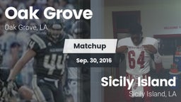 Matchup: Oak Grove High vs. Sicily Island  2016