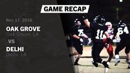 Recap: Oak Grove  vs. Delhi  2016