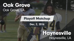 Matchup: Oak Grove High vs. Haynesville  2016