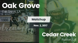 Matchup: Oak Grove High vs. Cedar Creek  2017