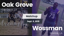 Matchup: Oak Grove High vs. Wossman  2018
