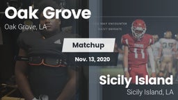 Matchup: Oak Grove High vs. Sicily Island  2020