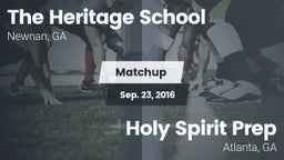 Matchup: The Heritage School vs. Holy Spirit Prep  2016