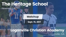 Matchup: The Heritage School vs. Loganville Christian Academy  2017