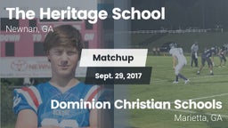 Matchup: The Heritage School vs. Dominion Christian Schools 2017