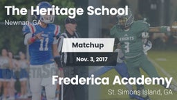 Matchup: The Heritage School vs. Frederica Academy  2017