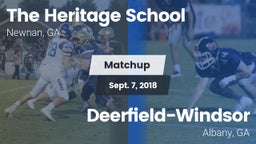 Matchup: The Heritage School vs. Deerfield-Windsor  2018