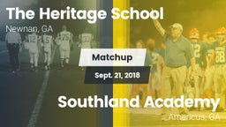 Matchup: The Heritage School vs. Southland Academy  2018