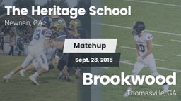 Matchup: The Heritage School vs. Brookwood  2018