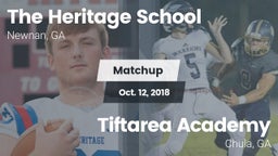 Matchup: The Heritage School vs. Tiftarea Academy  2018