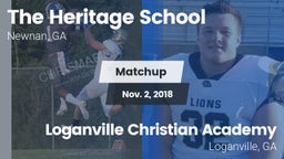 Matchup: The Heritage School vs. Loganville Christian Academy  2018
