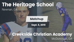 Matchup: The Heritage School vs. Creekside Christian Academy 2019