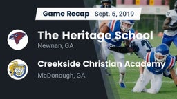 Recap: The Heritage School vs. Creekside Christian Academy 2019