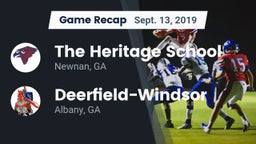 Recap: The Heritage School vs. Deerfield-Windsor  2019