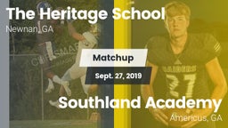 Matchup: The Heritage School vs. Southland Academy  2019