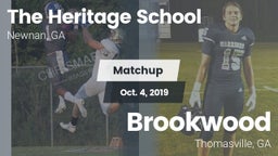 Matchup: The Heritage School vs. Brookwood  2019