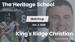 Matchup: The Heritage School vs. King's Ridge Christian  2020