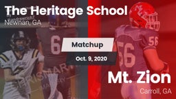 Matchup: The Heritage School vs. Mt. Zion  2020