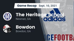 Recap: The Heritage School vs. Bowdon  2021