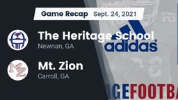 Recap: The Heritage School vs. Mt. Zion  2021