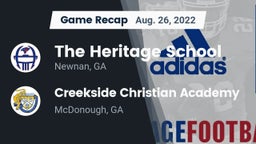 Recap: The Heritage School vs. Creekside Christian Academy 2022