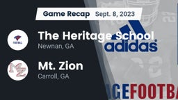 Recap: The Heritage School vs. Mt. Zion  2023