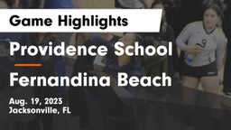 Providence School vs Fernandina Beach Game Highlights - Aug. 19, 2023