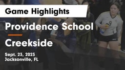 Providence School vs Creekside Game Highlights - Sept. 23, 2023