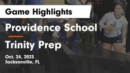 Providence School vs Trinity Prep Game Highlights - Oct. 24, 2023