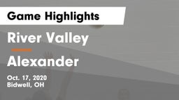 River Valley  vs Alexander  Game Highlights - Oct. 17, 2020