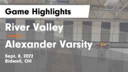 River Valley  vs Alexander Varsity  Game Highlights - Sept. 8, 2022