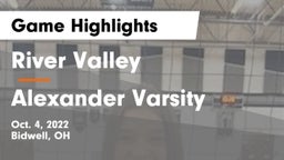 River Valley  vs Alexander Varsity  Game Highlights - Oct. 4, 2022