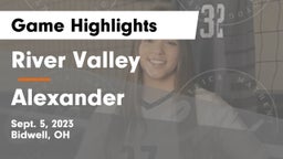 River Valley  vs Alexander  Game Highlights - Sept. 5, 2023