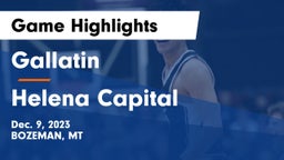 Gallatin  vs Helena Capital  Game Highlights - Dec. 9, 2023
