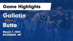 Gallatin  vs Butte  Game Highlights - March 7, 2024