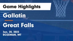 Gallatin  vs Great Falls  Game Highlights - Jan. 20, 2023