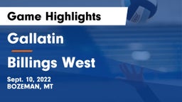 Gallatin  vs Billings West  Game Highlights - Sept. 10, 2022