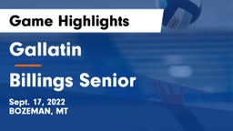Gallatin  vs Billings Senior  Game Highlights - Sept. 17, 2022