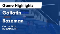 Gallatin  vs Bozeman  Game Highlights - Oct. 28, 2022
