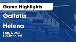 Gallatin  vs Helena  Game Highlights - Sept. 2, 2023