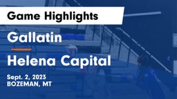 Gallatin  vs Helena Capital  Game Highlights - Sept. 2, 2023