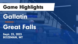 Gallatin  vs Great Falls  Game Highlights - Sept. 23, 2023