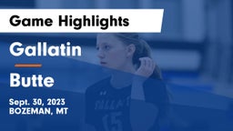 Gallatin  vs Butte  Game Highlights - Sept. 30, 2023