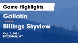 Gallatin  vs Billings Skyview  Game Highlights - Oct. 7, 2021