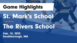 St. Mark's School vs The Rivers School Game Highlights - Feb. 15, 2023