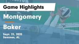 Montgomery  vs Baker  Game Highlights - Sept. 23, 2020
